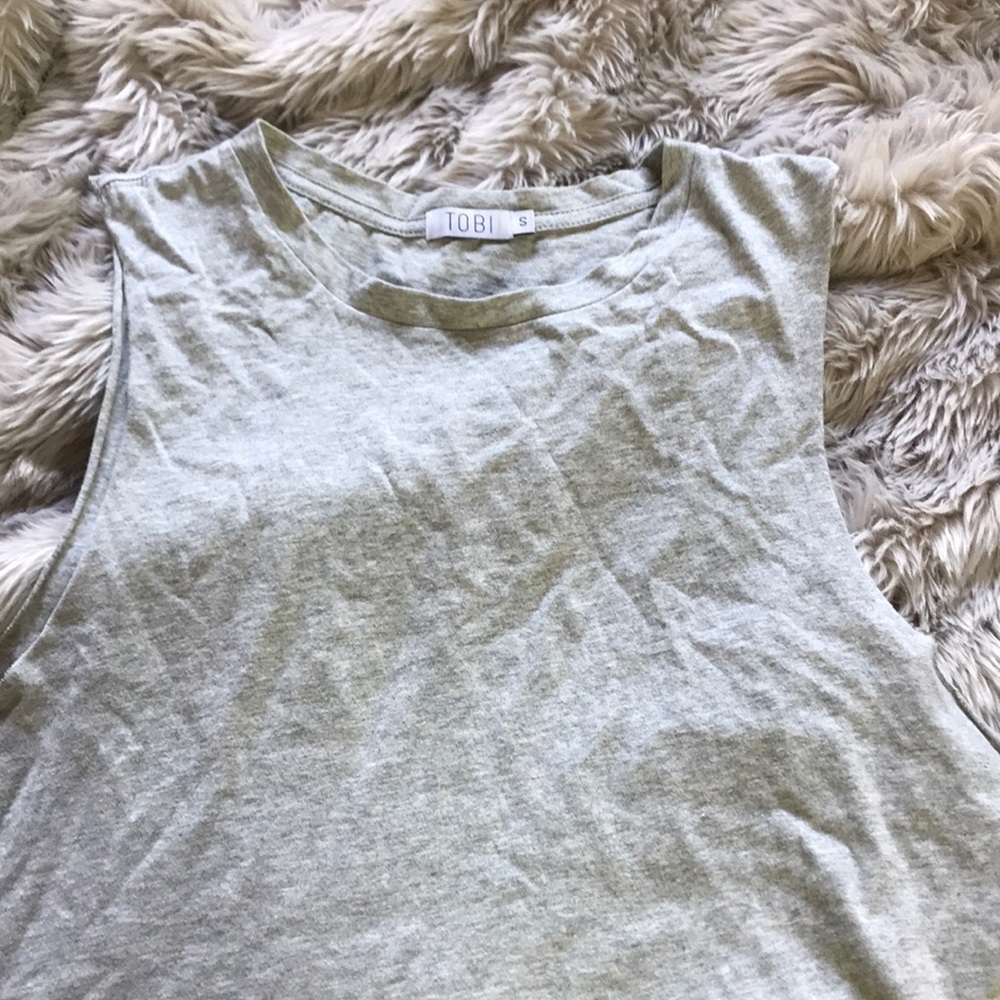 Grey Tobi Muscle Tee